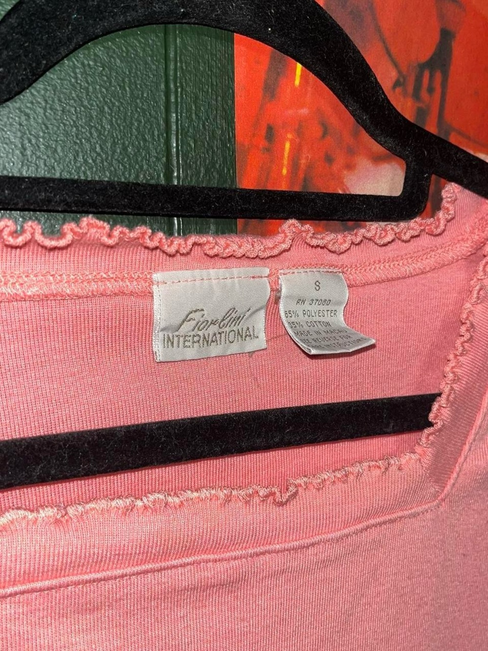 Women's Pink Ribbed Square-Neck Tank - Picture 4 of 4